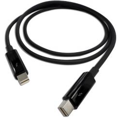 QNAP CAB-TBT10M Thunderbolt cable 1 m Black (Qnap 1.0m Thunderboltâ¢ 2 cable)