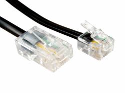 Cables Direct RJ11/RJ45 3m Black (CDL 3m RJ11 to RJ45 Cable - Black)