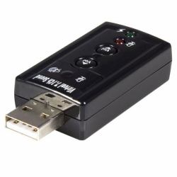 StarTech.com Virtual 7.1 USB Stereo Audio Adapter External Sound Card (VIRTUAL 7.1 USB STEREO AUDIO - ADAPTER EXTERNAL SOUND CARD)