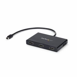 StarTech.com 3-Port Multi Monitor Adapter - Mini DisplayPort to HDMI MST Hub - Triple 1080p or Dual 4K 30Hz - Video Splitter for Extended Desktop Mode on Windows Only - mDP 1.2 to 3x HDMI (MDP HDMI...