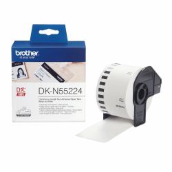 Brother DK-N55224 label-making tape (NON-ADHESIVE PAPER TAPE 54MM - BLACK ON WHITE54MM X 30.48M)