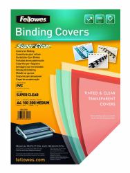 Fellowes 5376001 binding cover A4 PVC Transparent 100 pc[s] (Fellowes 5376001 PVC COVER A4 150 MICRONS CLEAR 100 PK)