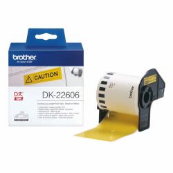 Brother Yellow Continuous Film Tape (CINTA CONTINUA AMARILLA ANCHO - 62MM LONGITUD 15.24M)