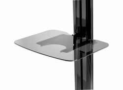 Peerless ACC-GS1 multimedia cart accessory Black Tempered glass Shelf (TEMPERED GLASS SHELF)
