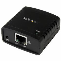 StarTech.com 10/100Mbps Ethernet to USB 2.0 Network LPR Print Server (USB NETWORK LPR PRINT SERVER - 10BASE T100BASE TX AUTO SENSING)