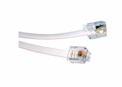 Cables Direct 88BT-107.5 telephone cable 7.5 m White (CDL 7.5m RJ11 to RJ11 Modem White)