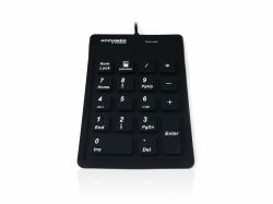Accuratus AccuMed 100 numeric keypad Universal USB Black (Accuratus AccuMed 100 - USB Sealed IP67 Antibacterial Clinical / Medical Keypad - BLACK. Supplied by Hypertec [1Year warranty])