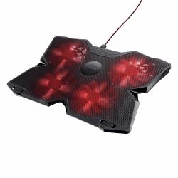 Trust GXT 278 laptop cooling pad 43.9 cm [17.3"] Black (GXT278 YOZU COOLING STAND - )