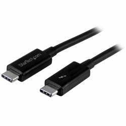 StarTech.com 1m Thunderbolt 3 [20Gbps] USB-C Cable - Thunderbolt, USB, and DisplayPort Compatible (1M THUNDERBOLT 3 CABLE USB C - 20GBPS TB3/USBC DISPLAYPORT CORD)