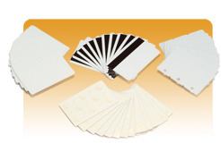 Zebra PVC Card, 30 mil (500-PK PVC CARDS 30MIL RED - .)