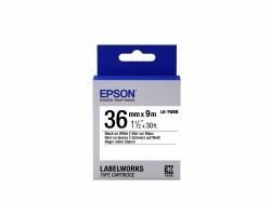 Epson Label Cartridge Standard LK-7WBN Black/White 36mm [9m] (TAPE - LK-7WBN STD BLK-/WHT 36/ - .)