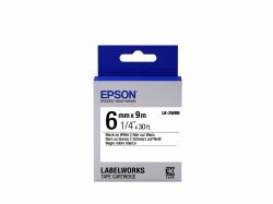 Epson Label Cartridge Standard LK-2WBN Black/White 6mm [9m] (TAPE - LK-2WBN STD BLK-/WHT 6/9 - .)