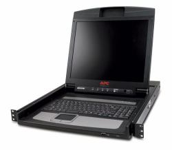 APC AP5717F rack console 43.2 cm [17"] Black (APC LCD Console - KVM console - 17" - rack-mountable - 1280 x 1024 @ 75 Hz - black - 1U - for P/N: SMX1000CUS, SMX1500RM2UCNCUS, SMX1500RM2UCUS, SMX2KR...
