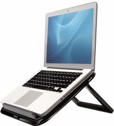 Fellowes Laptop Stand for Desk - I-Spire Quick Lift Adjustable Laptop Stand for the Home and Office - Portable Laptop Stand with 7 Height Adjustments - Max Monitor Size 17", Max Weight 4KG - Black ...