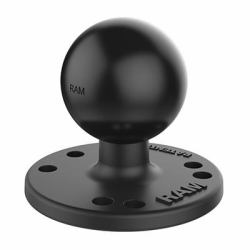 RAM Mounts Round Plate with Ball (BALL C-SIZE 1.5", 2.5" ROUND)