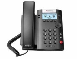 Poly 201 IP phone Black 2 lines LED (POLYCOM VVX201 HD PHONE + UCS LYNC)
