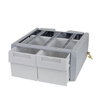 Ergotron 97-984 multimedia cart accessory Grey Drawer (Ergotron StyleView SV43/44 Series Supplemental Double Tall - Mounting component [2 drawers module] - lockable - medical - grey, white - cart m...