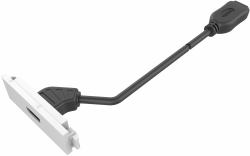 Vision TC3 HDMI socket-outlet (Modular AV faceplate component - HDMI module - female socket on front with tail at rear with female connector - HDMI v2.0 - 8k at 60 hz - awg 28 - total length 200 mm...