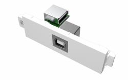 Vision TC3 USBB socket-outlet USB White (Modular AV faceplate component - USB B [on front] to A module - A type socket on the rear and square B type socket on the front - USB 3.0 backward compatibl...