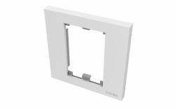 Vision TC3 SURR1G wall plate/switch cover White (Modular AV faceplate component - single-gang UK surround - frame which accommodates two modules - fits to tc3 backbox1g or any standard single-gang ...
