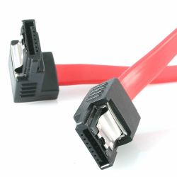 StarTech.com 18in Latching SATA to Right Angle SATA Serial ATA Cable (18IN LATCHING SATA TO RIGHT ANG - E SATA SERIAL ATA CABLE)