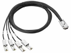HPE Mini-SAS HD / Dual 2-lane Mini-SAS FO 2m (HPE MiniSAS HD to MiniSAS FO 2M Cbl)