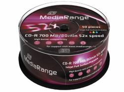MediaRange MR208 blank CD CD-R 700 MB 52x 50 pc[s] (CD-R MediaRange 700MB/80min Printable)