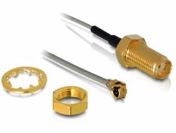 DeLOCK 88419 coaxial cable 0.2 m Grey (Delock Anschluss SMA-Buchse > MHF/U.FL-LP-068 20cm)