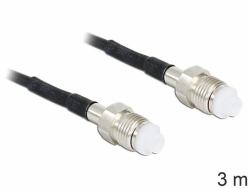 DeLOCK 88594 coaxial cable RG-174 3 m FME Black (Delock)