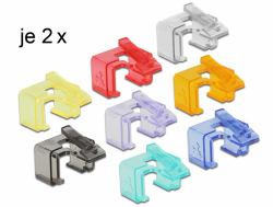 DeLOCK 86420 cable clamp Multicolour 16 pc[s] (Delock RJ45 Repair Clip Starter Set -)