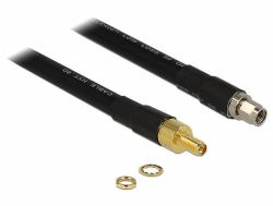 DeLOCK 0.4m RP-SMA/RP-SMA coaxial cable Black (Delock CFD400 LLC400 low loss - forlÃ¦n)