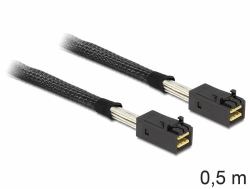 DeLOCK 0.5m, Mini SAS HD x 4 SFF 8643 Black (Delock SAS internt kabel - 50 cm)