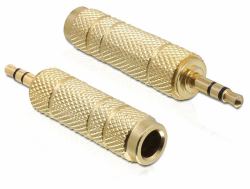 DeLOCK 65360 cable gender changer 3.5 mm 6.35 mm Gold (DeLOCK lyd adapter)