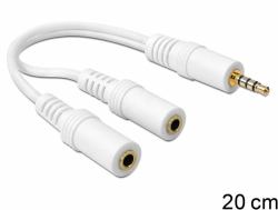 DeLOCK 65447 audio splitter White (Delock audiokabel - 20 cm)