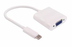 Microconnect USB3.1CVGAW USB graphics adapter White (USB-C to VGA Adapter 0.2m - Max. 1920x1080p@60Hz - White, supports windows 10 - Warranty: 300M)