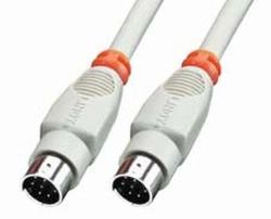 Lindy 8 Pin Mini DIN Cable 2 m parallel cable Grey (ANSCHLUSSKABEL MAC DRUCKER 8 2M - POLIG MINI-DIN STECKER/STECKER)