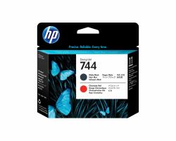 HP 744 Matte Black/Chromatic Red DesignJet Printhead (HP 744 MATTE BLACK & RED PRINTHEAD)