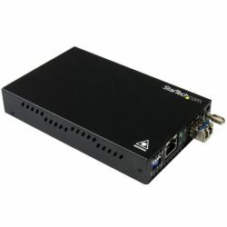 StarTech.com Gigabit Ethernet Copper-to-Fiber Media Converter - SM LC - 20 km (GBE FIBER MEDIA CONVERTER - 20KM FIBER TO COPPER LC SM)
