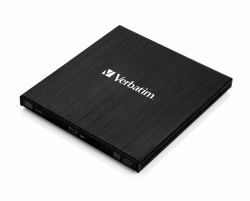 Verbatim External Slimline optical disc drive Blu-Ray RW Black (Verbatim Mobile Blu-ray Brenner ReWriter USB 3.0 43890)