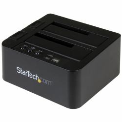 StarTech.com Standalone Hard Drive Duplicator, Dual Bay HDD/SSD Cloner/Copier, USB 3.1 [10Gbps] to SATA III HDD/SSD Docking Station, Hard Disk Duplicator Dock, Hard Drive Cloner (USB 3.1 [10GBPS] S...