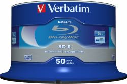 Verbatim Datalife 6x BD-R 25 GB 50 pc[s] (Verbatim [43838] BD-R SL Datalife 25GB 6X 50 Pack Spindle No ID)