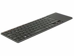 DeLOCK 12454 mobile device keyboard Micro-USB Black (Delock Smart TV - tastatur - med touch)