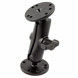 RAM Mounts Universal Double Ball Mount with Two Round Plates (Ram, UNPKD. Ram Mount - W/2 Ram-B-202 Bases - Warranty: 1188M)