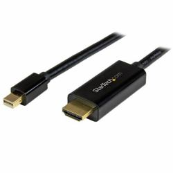 StarTech.com 15ft [5m] Mini DisplayPort to HDMI Cable - 4K 30Hz Video - mDP to HDMI Adapter Cable - Mini DP or Thunderbolt 1/2 Mac/PC to HDMI Monitor/Display - mDP to HDMI Converter Cord (5M MINI D...