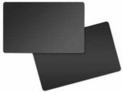 Zebra 800050-158 blank plastic card (CARD FOOD SAFE PVC 30 MIL - 500 BOX BLACK/BLACK MATTE)