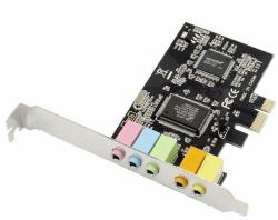 Microconnect MC-CMI6CH-PCIE audio card Internal 5.1 channels PCI-E (5.1 Channels PCIe sound card - Main chip : CMI 8738 Channels - : 6, functions : karaoke, recording - Warranty: 36M)