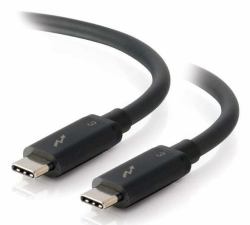 C2G 2m Thunderbolt 3 Cable [20Gbps] – Thunderbolt Cable – 4K support – Black (C2G 2m Thunderbolt 3 Cable [20Gbps] - Thunderbolt Cable 4K - Black - Thunderbolt cable - USB-C [M] to USB-C [M] -...