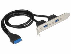 DeLOCK 84836 interface cards/adapter Internal USB 3.2 Gen 1 [3.1 Gen 1] (Delock Slotblech 2x USB3.0 extern)
