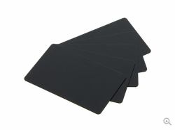 Evolis C8001 blank plastic card (PVC-U plastic cards, 500 pcs. - 30 mil, mat blank black - Warranty: 3M)