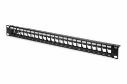 Digitus Modular Patch Panel, 24-port (MOD PTCH PANEL 24-PORT RAL9005 BLK)
